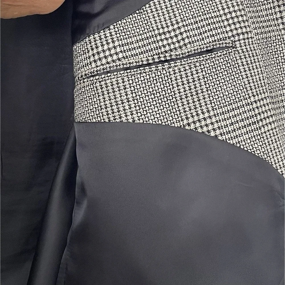 Petrocelli‎ Brown/Beige TWEED Mens HOUNDSTOOTH silk wool sport coat - XXL, 48